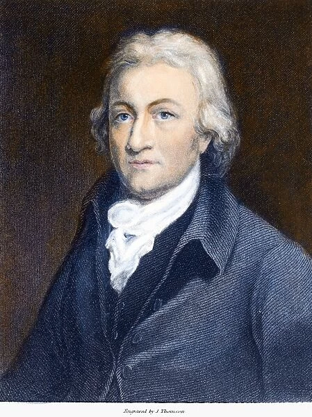 EDMUND CARTWRIGHT (1743-1823). English clergyman and inventor. Steel engraving, English, 1836