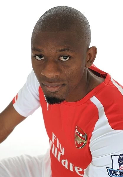 Abou Diaby at Arsenal Football Club's 2014-15 Photocall