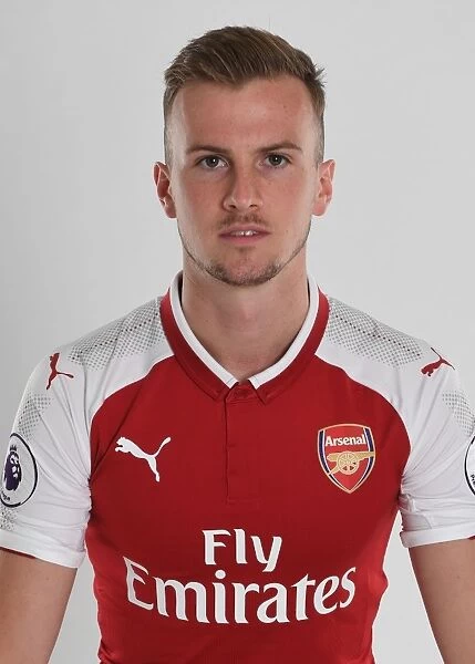 Arsenal First Team: 2017-18 Season Photocall Featuring Rob Holding