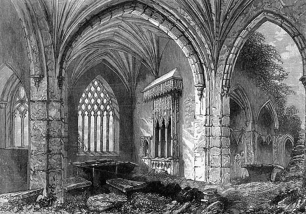 Abbey of Holy Cross, c. 1841 (engraving)