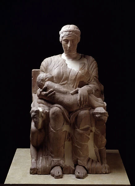 Etruscan civilization: mater matuta from Chianciano Terme, necropolis of Pedata