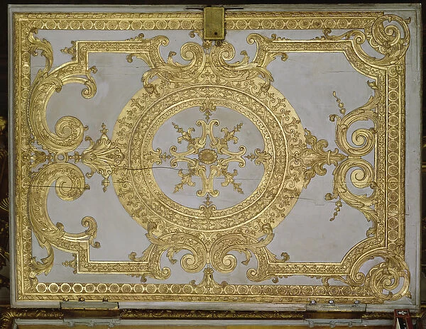 Interior of a Chapel, The Organ (door buffet) in the style of Louis XIV (gold, stucco