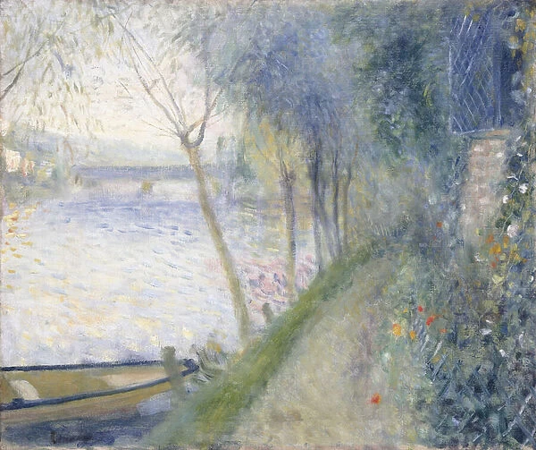 Landscape at the Edge of the Seine with the Pont d Argenteuil (The River, c