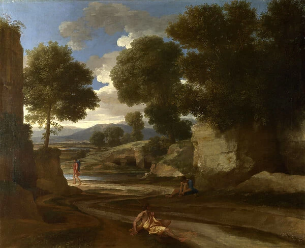 Landscape with Travellers Resting, c. 1638 (oil on canvas)