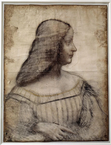 Portrait of a woman known as Isabella d Este (1474-1539)
