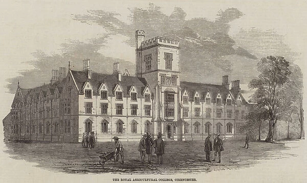 The Royal Agricultural College, Cirencester (engraving)