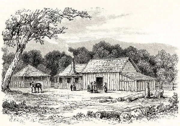 A Squatters Station, c. 1880, from Australian Pictures by Howard Willoughby