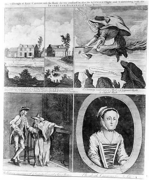 A True Draught of Eliz Canning, a satirical print on the story of Elizabeth Canning