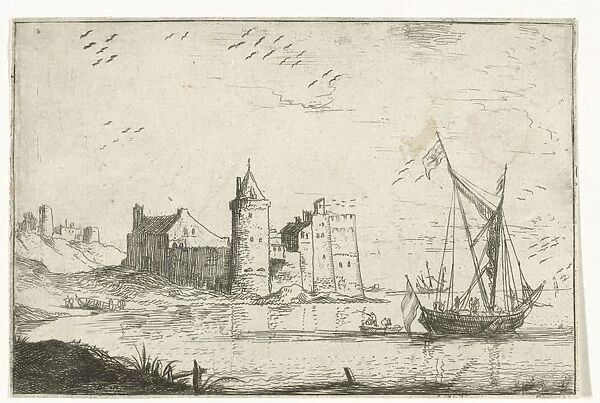 Castle near the coast, Bonaventura Peeters (I), 1624 - 1652