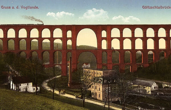 Goltzschtalbrücke 1913 Vogtlandkreis