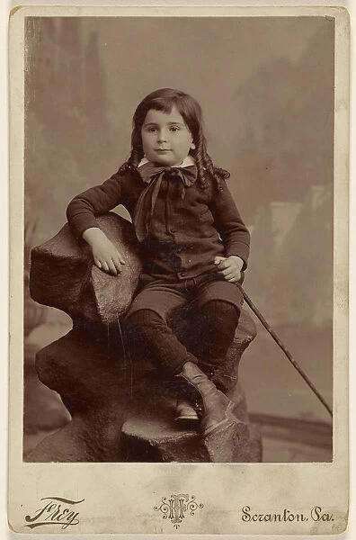 Portrait young child Henry Frey American active Scranton