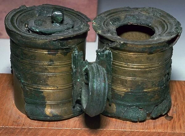 Bronze Roman inkpots, 2nd century