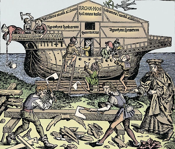 The Building of the Ark Superintended by Noah, (1493), 1903