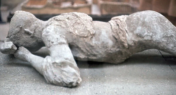 Cast of a young woman who died in the eruption of Vesuvius, 1st century