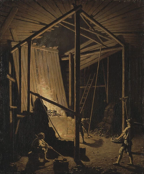 Copper Foundry at the Falun Mine, ca 1784
