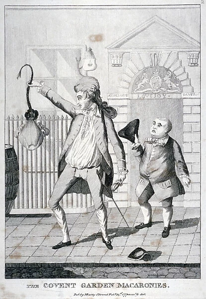 The Covent Garden macaronies, 1772