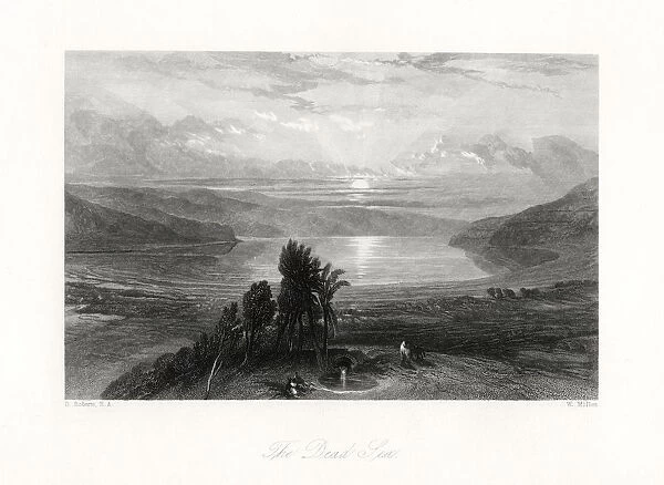 The Dead Sea, 19th century. Artist: W Miller