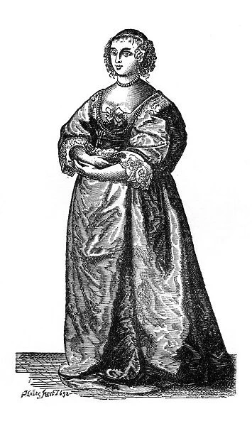 English court lady, 1643, (1910)
