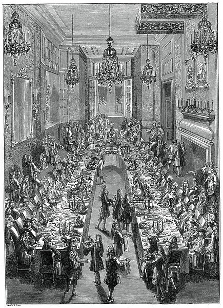 Feast At The Spanish Embassy, Paris, 1707, (1885). Artist: Scottin