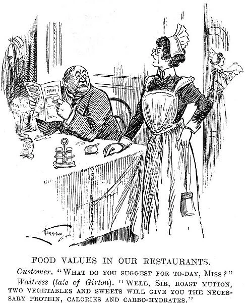 Food Values in our Restaurants, 1917