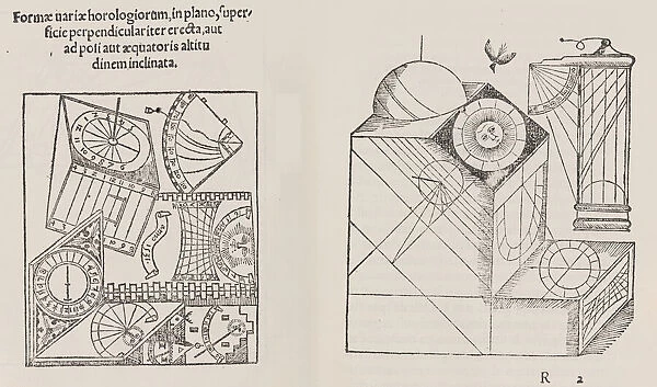 Horologiographia, post priorem aeditionem per Sebast. Munsterum, 1533. Creator: Workshop of Hans Holbein the Younger