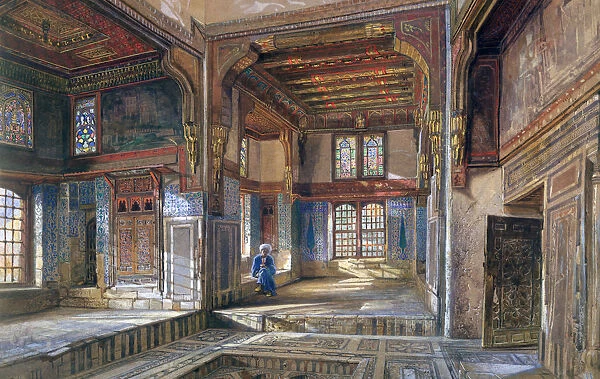 The House of Moufti Sheikh el Mahadi, Cairo, 1873. Artist: Frank Dillon