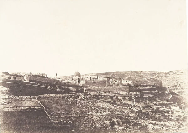 Jerusalem, Cote Sud de Jerusalem, 1854. Creator: Auguste Salzmann