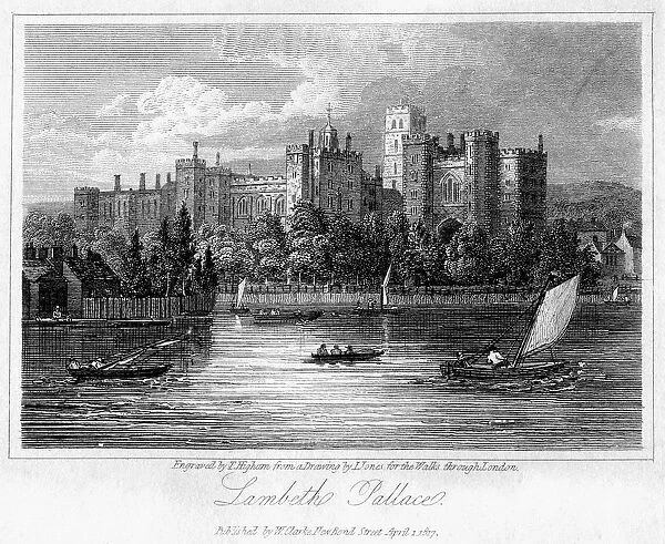 Lambeth Palace, London, 1817. Artist: Thomas Higham