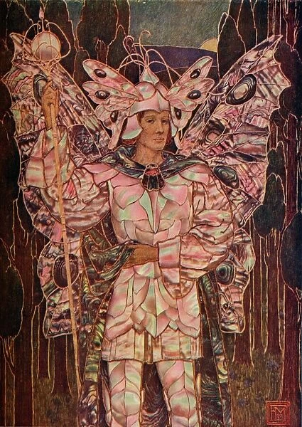 Panel in Gesso and Mother-O -Pearl, c1901. Artist: Frederick Marriott