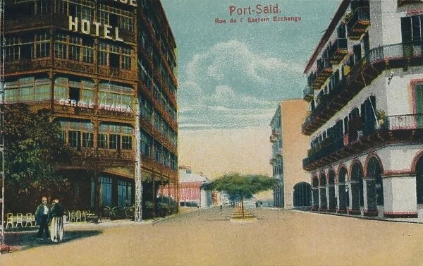 Port-Said. Rue de l Eastern Exchange, c1900