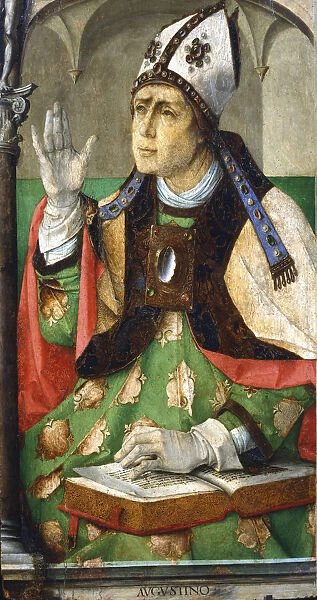St Augustine of Hippo, 1460. Artist: Joos van Gent