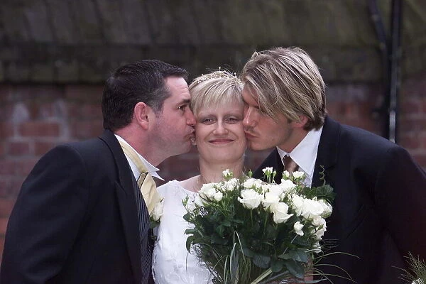 Lynne Beckham - sister of David Beckham pictured on her wedding day October 1999