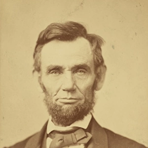 Abraham Lincoln, head-and-shoulders portrait, facing front