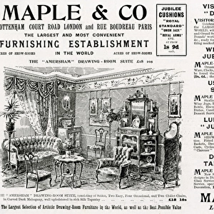 Advert for Maple & Co drawing-room suite 1897