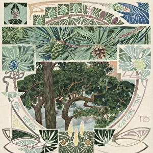 Art nouveau tree designs