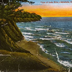 Ashtabula, Ohio, USA - Shoreline of Lake Erie