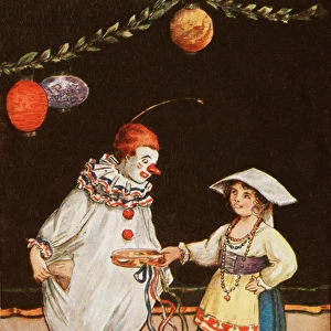 Childrens Carnival - Clown and Italian Maiden