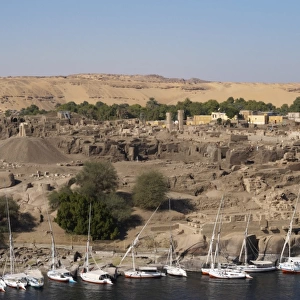 Egyp. Aswan. Elephantine Island. Landscape