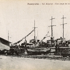 French torpedo boats, Ferryville, Tunisia, North Africa