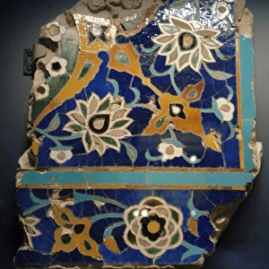 Islamic. Iran. Glazed mosaic tile. 1450-1500. Probably