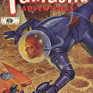 The Justice of Tor, Fantastic Adventures scifi magazine cover