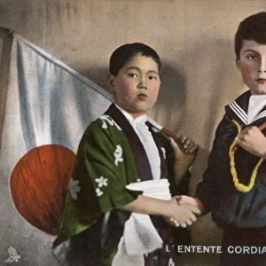 L Entente Cordiale, Young Japanese boy and Young British Boy