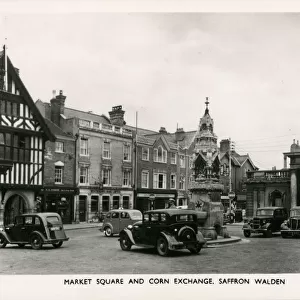 Market Square and Corn Exchage, Saffron Walden, Essex