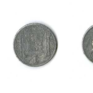 Spanish coin, 10 centimos