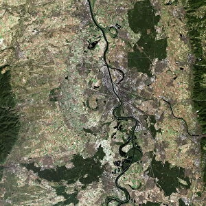 Mannheim, satellite image