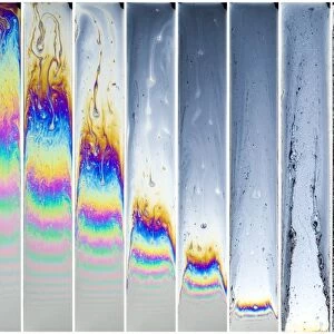 Soap film patterns sequence