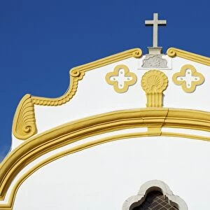 Detail of a Catholic chuch