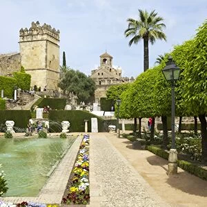 Gardens in Alcazar, Cordoba, Andalucia, Spain, Europe