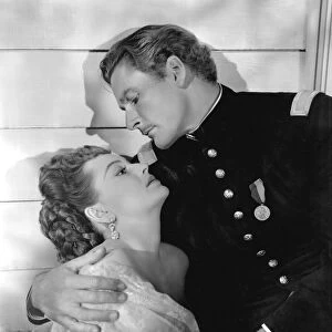 Errol Flynn and Olivia De Havilland in Raoul Walshs They Died With Their Boots On (1941)