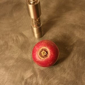 Turnip and pepper mill
